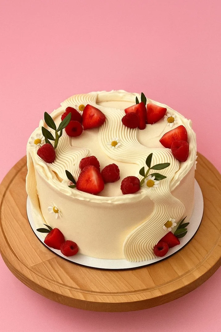 Strawberry Fresh Creme Cake